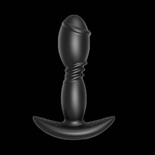 VIBRATING ANAL DILDO SMALL 4 INCH BLACK