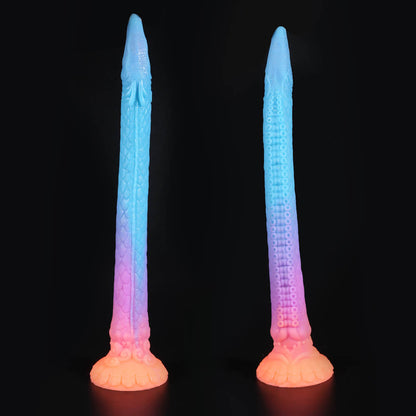 LONG ANAL DILDO MONSTER SILICONE 18 INCH GLOW IN THE DARK