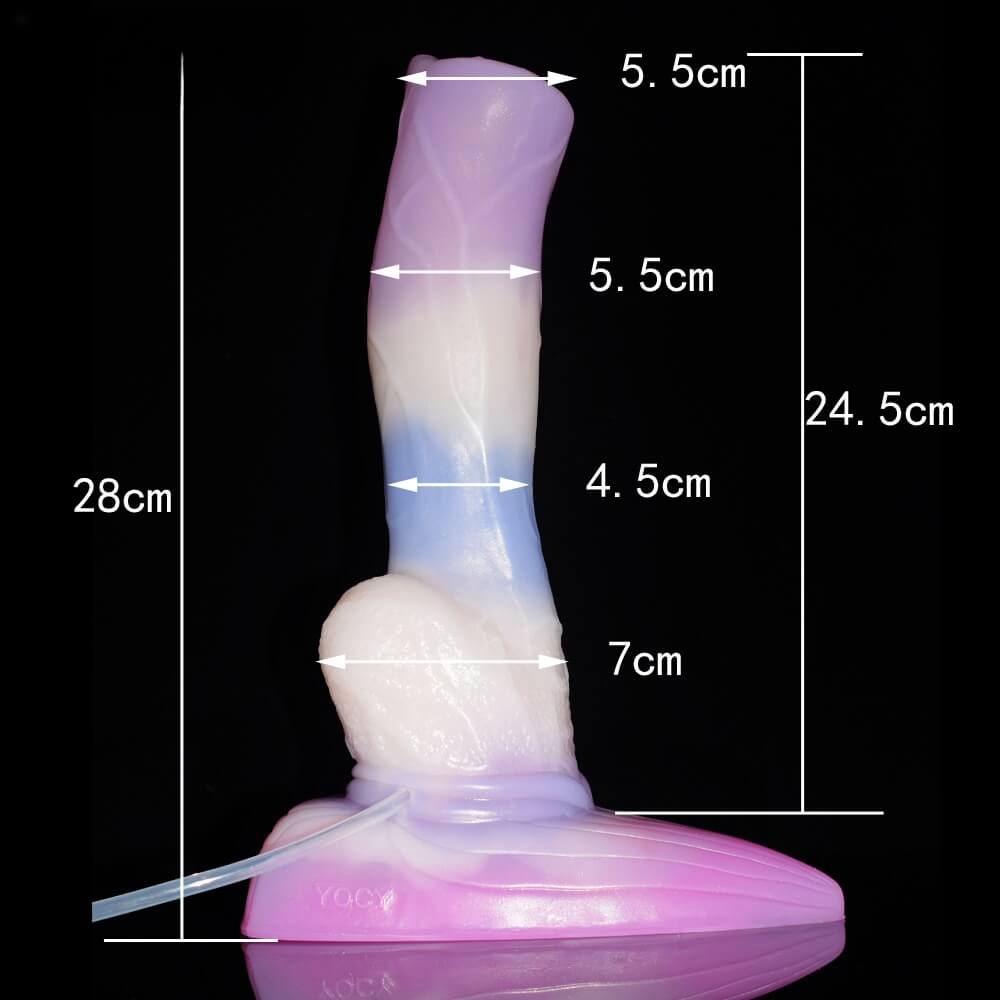 DILDO GÉANT EN SILICONE POUR CHIEN 11 POUCES