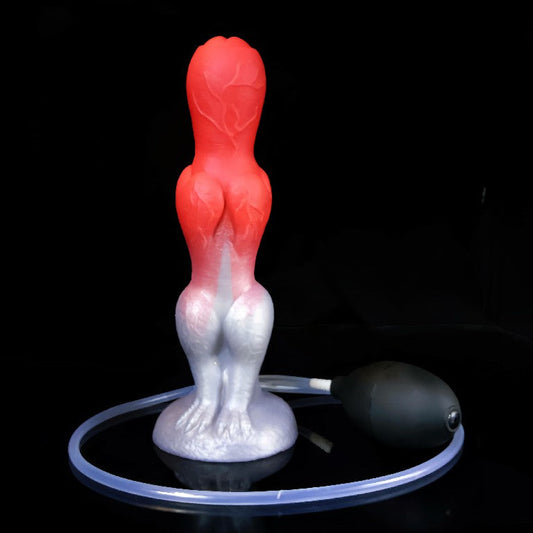 SQUIRTING DILDO ANAL SILICONE 8 INCH