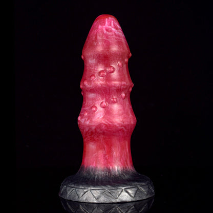 MONSTER DILDO ANAL SILICONE 7 INCH RED