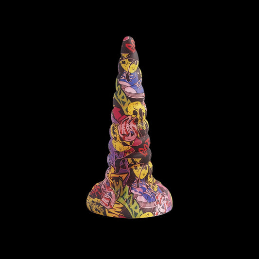 ANAL DILDO SILICONE 7 INCH COLORFUL