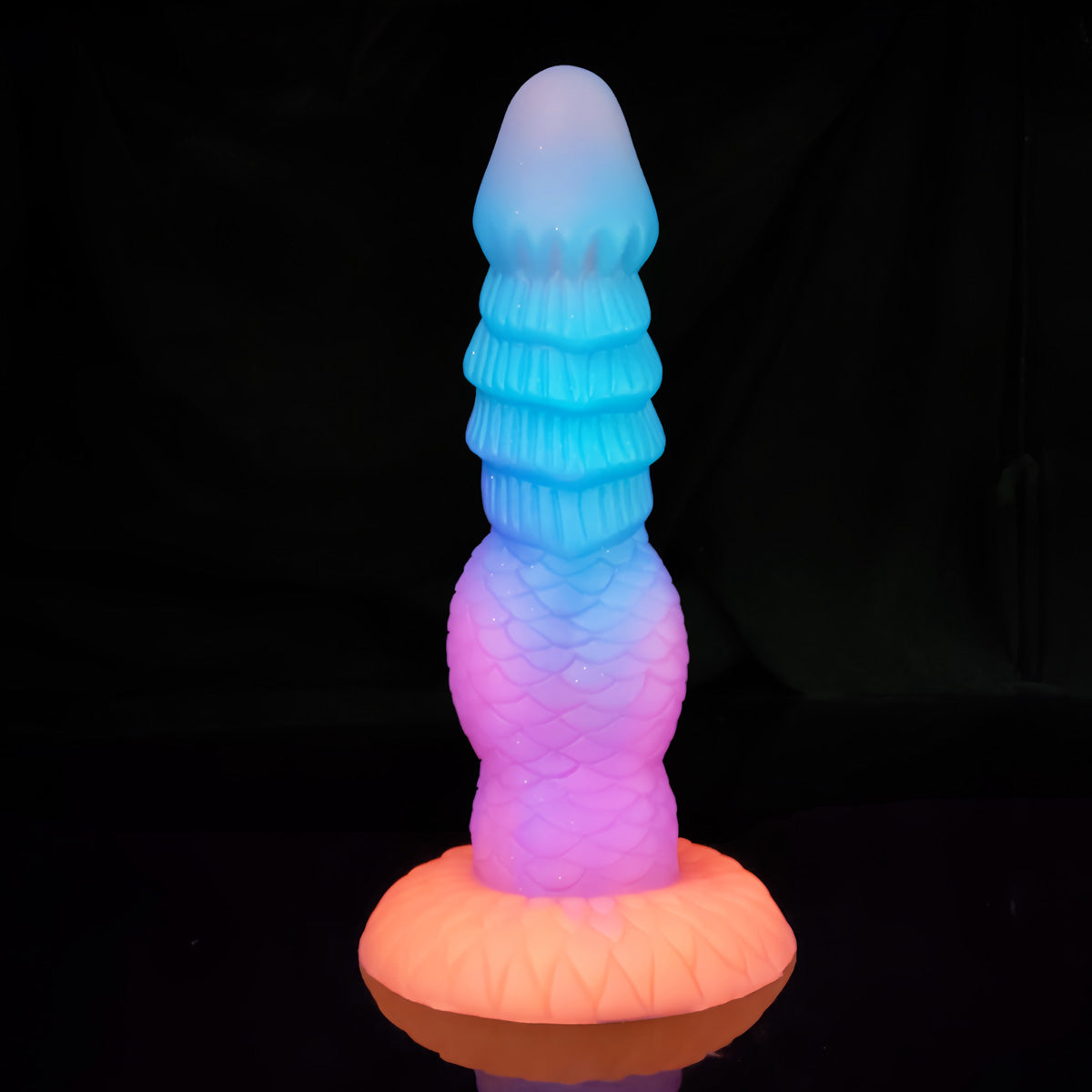 MONSTER DILDO ANAL 8 INCH GLOW IN THE DARK