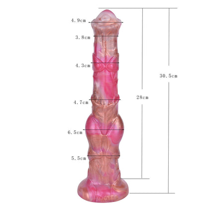 HORSE DILDO ANAL GIANT SILICONE 12 INCH PINK