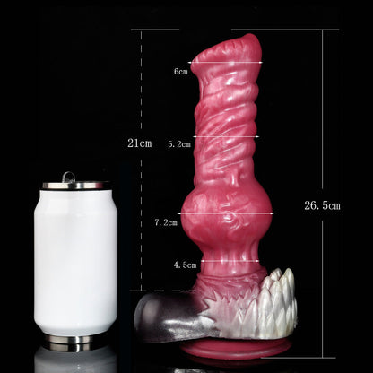 ÉNORME DILDO MONSTRE EN SILICONE 13 POUCES ROSE