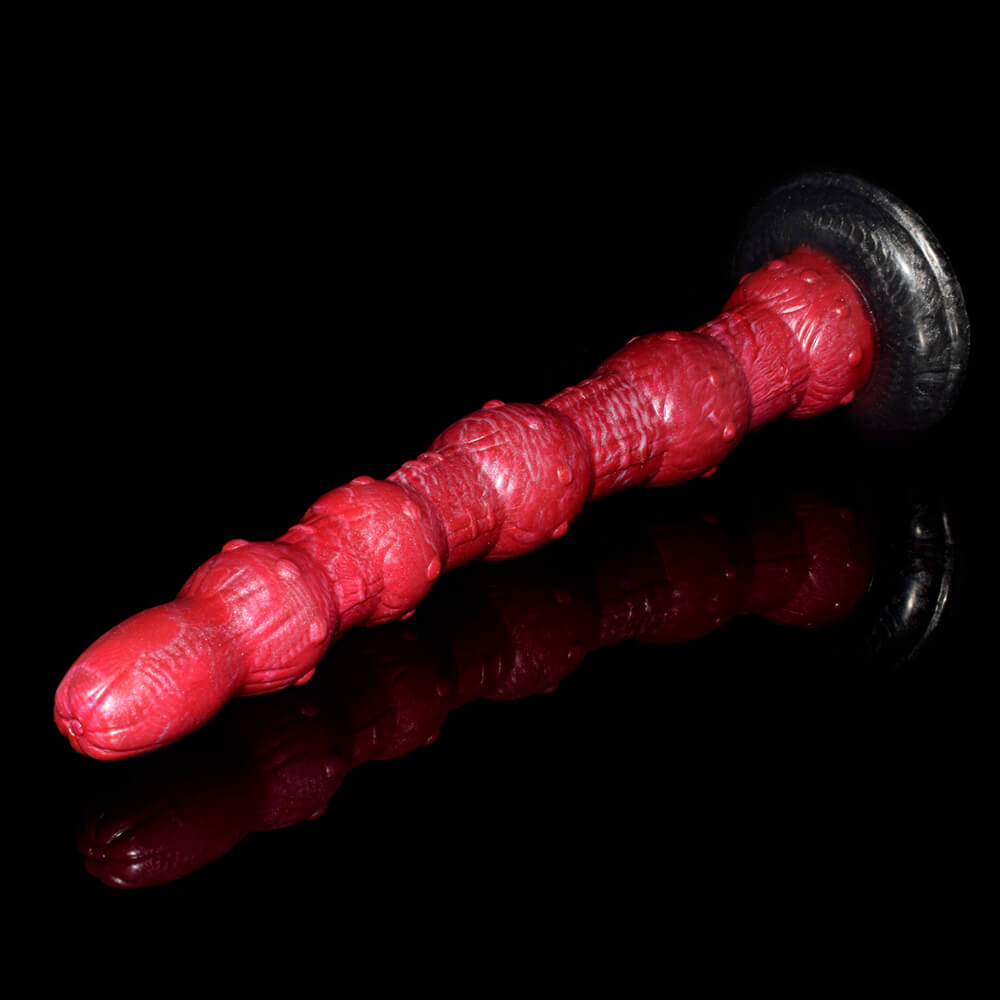 a red monster dildo