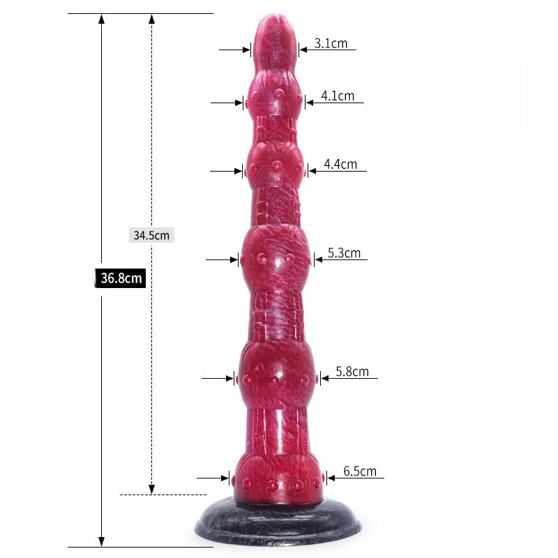 a red monster dildo