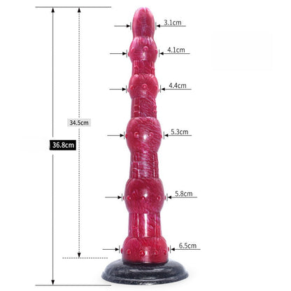 a red monster dildo