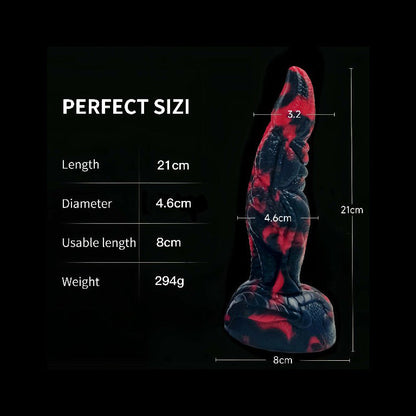 MONSTER DILDO ANAL SILICONE 8 INCH OCTOPUS TENTACLE