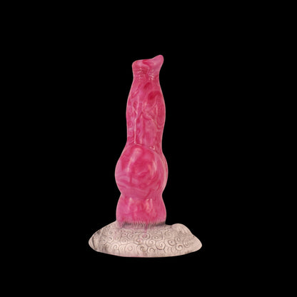 MONSTER DILDO ANAL VIBRATING SILICONE 8 INCH PINK